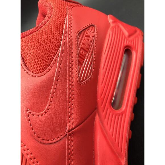 nike air max 90 mens size 10 mesh toe lace up red 931902-994 main image 4